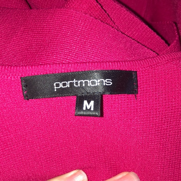 Portmans hot pink peplum tank top - Picture 5 of 7